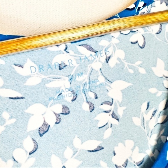 Draper James Ruffle Nightie in Blue Shadow Floral - Picture 4 of 7